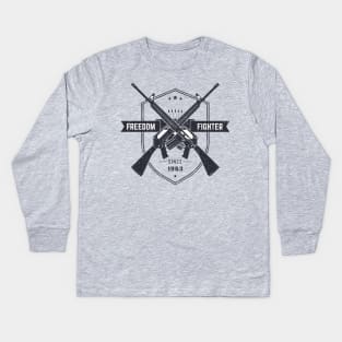 Freedom fighter Kids Long Sleeve T-Shirt